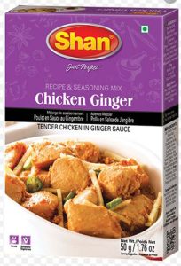 SHAN CHICKEN GINGER MASALA