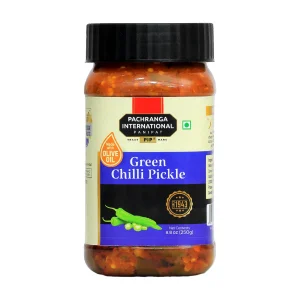 Green Chilli Pickle in Olive Oil